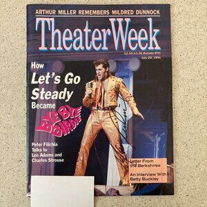 Marc Kudisch Signed Theater Week Magazine July 29 1991 Label Att Bye Bye Birdie